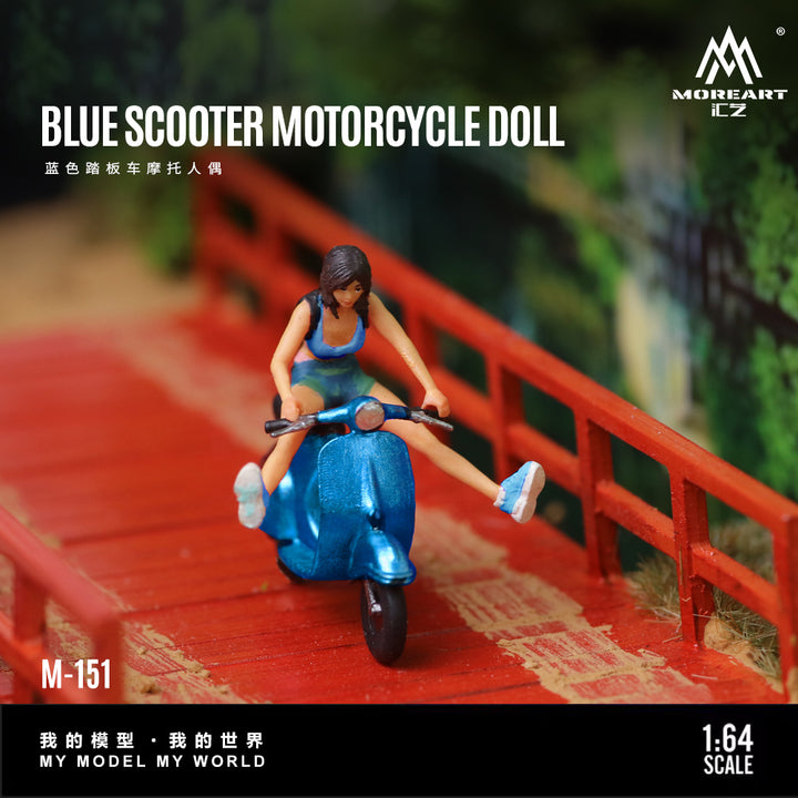 [Preorder] MoreArt 1:64 TWO TONE SCOOTER MOTORCYCLE DOLL (2 Colours)