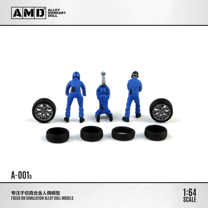 [Preorder] ALLOY MOREART DOLL 1:64 Car Repair Worker Doll Set (3 Colours)