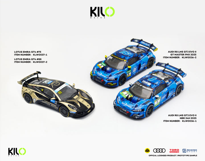 [Preorder] KILO works 1:64 LOTUS EMIRA GT4 LOTUS TEAM TORO (2 Versions) KLWO027-1/KLWO027-2