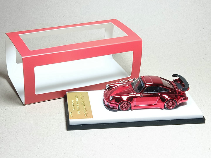 [Preorder] Model Collect 1:64 Porsche RWB930 - Chrome Red