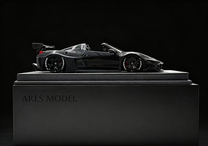 ARES Model 1:18 LB-SILHOUETTE WORKS 458 GT SPIDER Carbon / Black AM26F001
