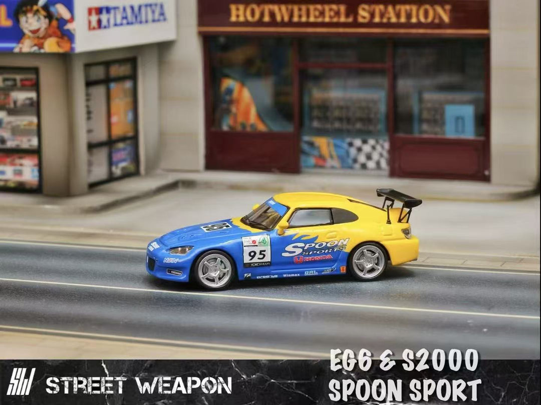 [Preorder] Street Weapon 1:64 Honda Spoon Sport EG6/ S2000 (2 Versions)