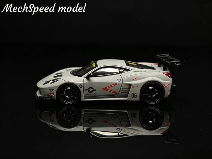 [Preorder] MechSpeed 1:64 458 GT Rear Wing Modified Air Force Gray Livery