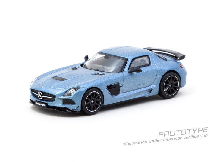 [Preorder] Tarmac Works 1:64 Mercedes-Benz SLS AMG Coupé Black Series Matte Blue T64G-027-MB