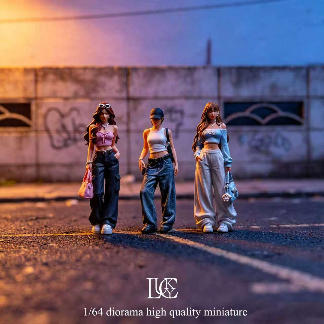 [Preorder] Lucky Studio 1:64 Street Girl Trio. LK2026092225