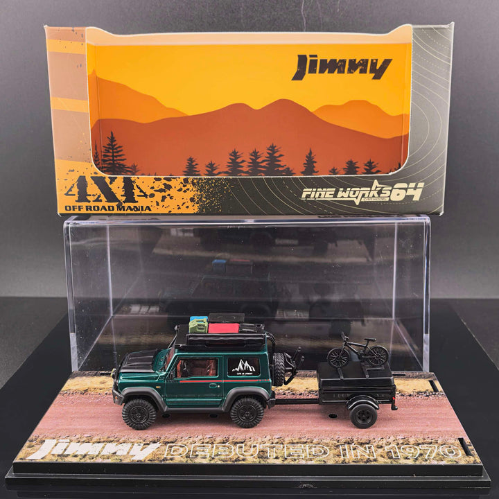 [Preorder] Fine Works64 1:64 Modified Suzuki Jimny Model  Emerald Metallic Green