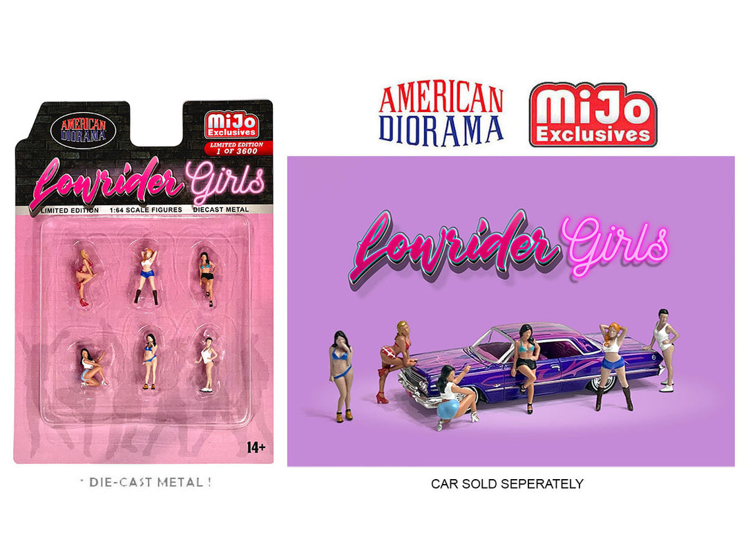 American Diorama 1:64 Mijo Figure Set - Lowrider Girls AD-76521MJ