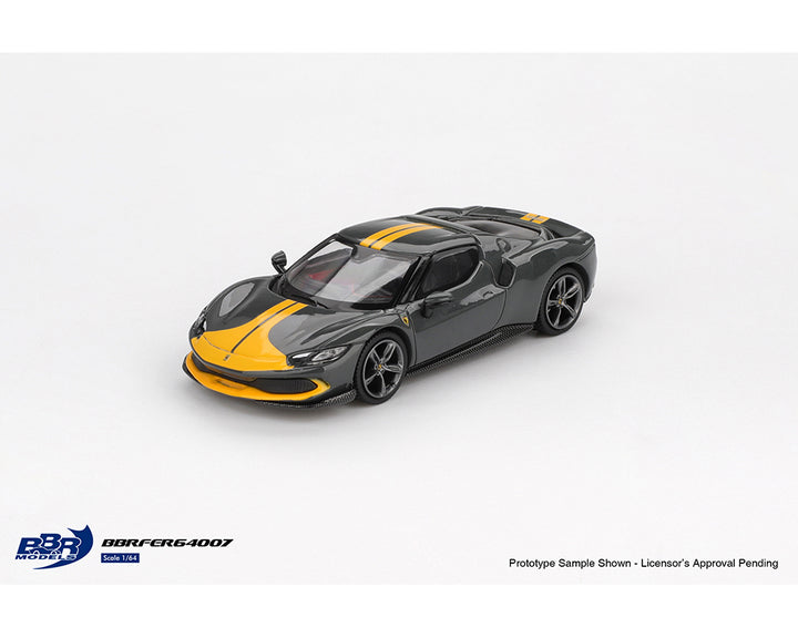 [Preorder] BBR Models 1:64 Ferrari 296 GTB Assetto Fiorano – Grigio Scuro Grey BBRFER64007