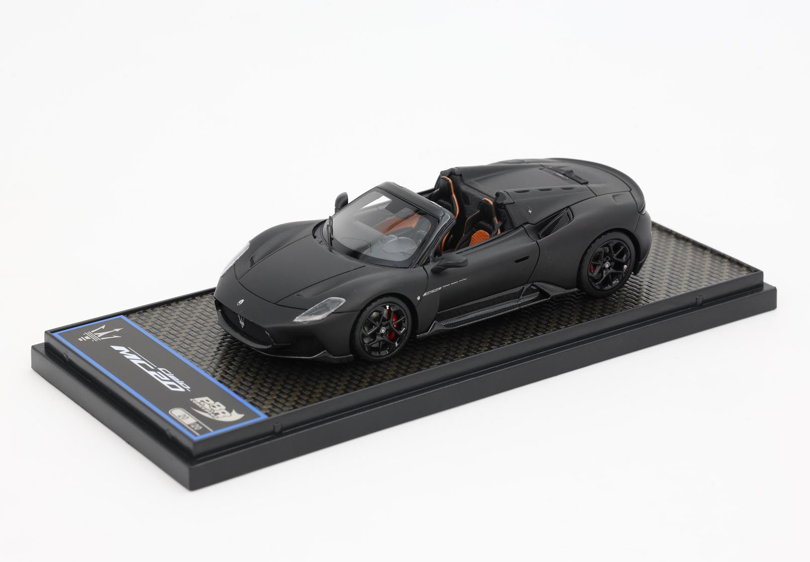 BBR 1:43 Maserati MC20 Cielo 2022 - Matt Black BBRC276MB