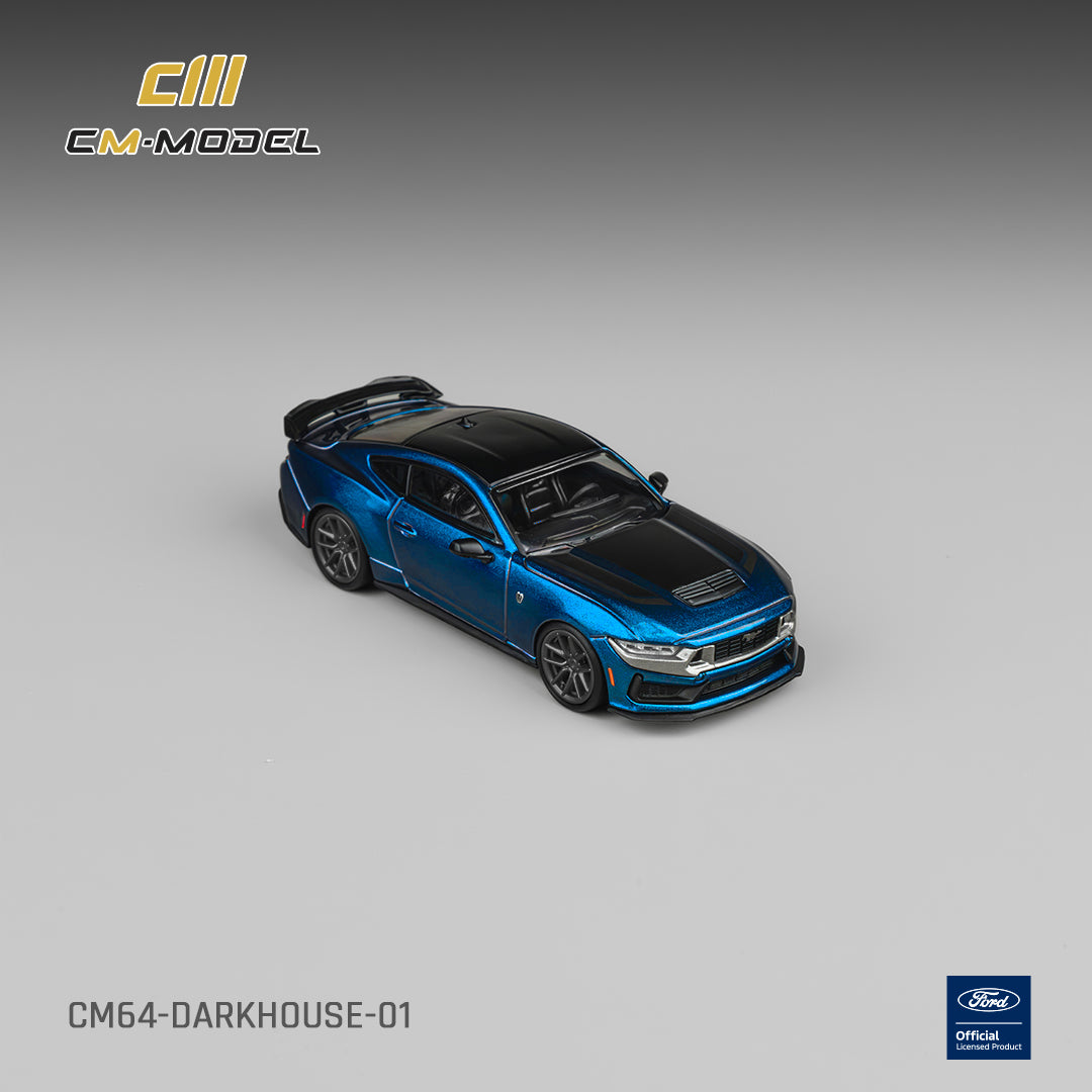[Preorder] CM Model 1:64 Ford Mustang Dark Horse Blue Ember Metallic CM64-DarkHorse-01