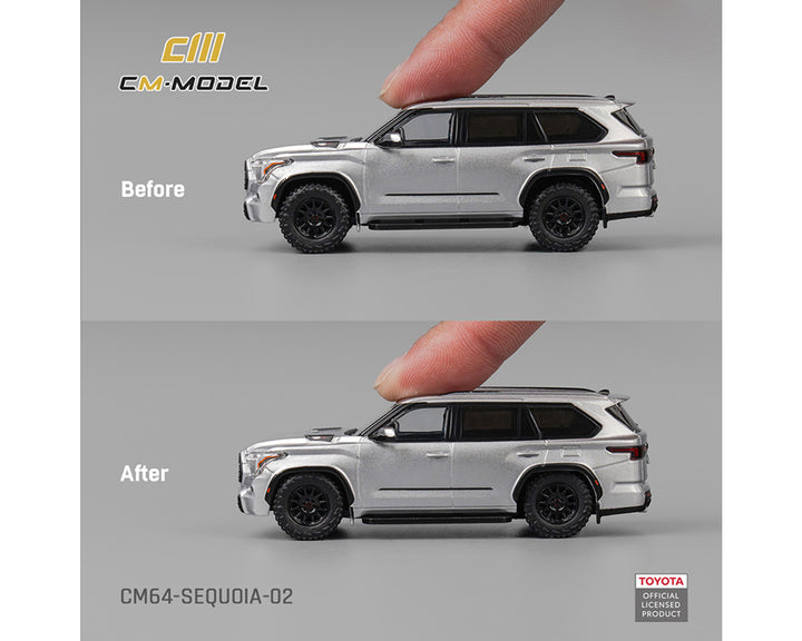 CM Model 1:64 Toyota Sequoia Silver - CM64-SEQUOIA-02