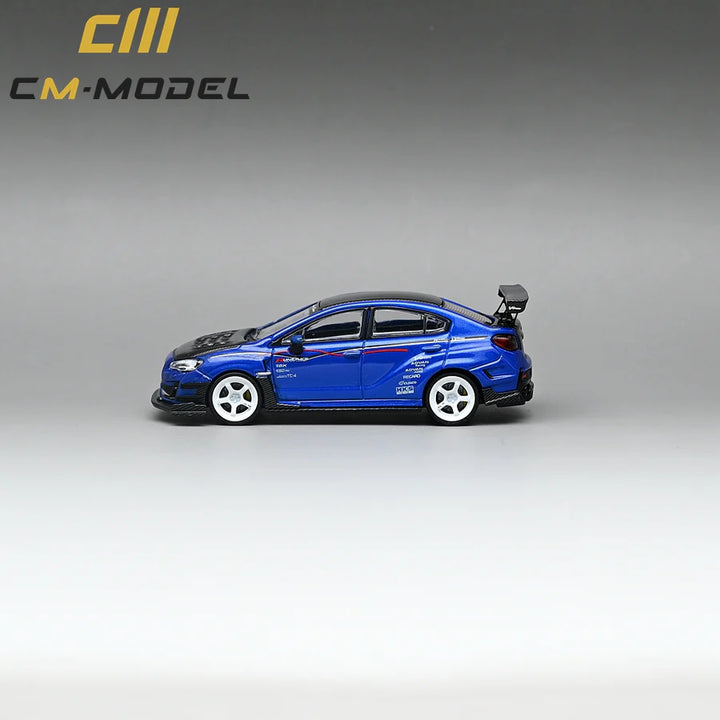 CM Model 1:64 Subaru VAB WRX STI Varis Widebody blue