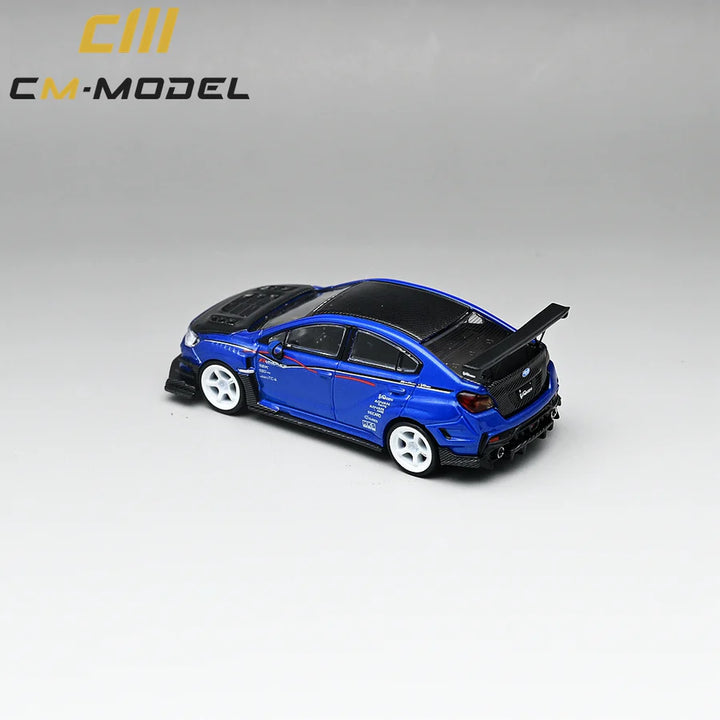 CM Model 1:64 Subaru VAB WRX STI Varis Widebody blue