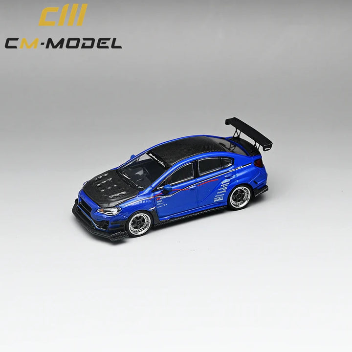 CM Model 1:64 Subaru VAB WRX STI Varis Widebody blue