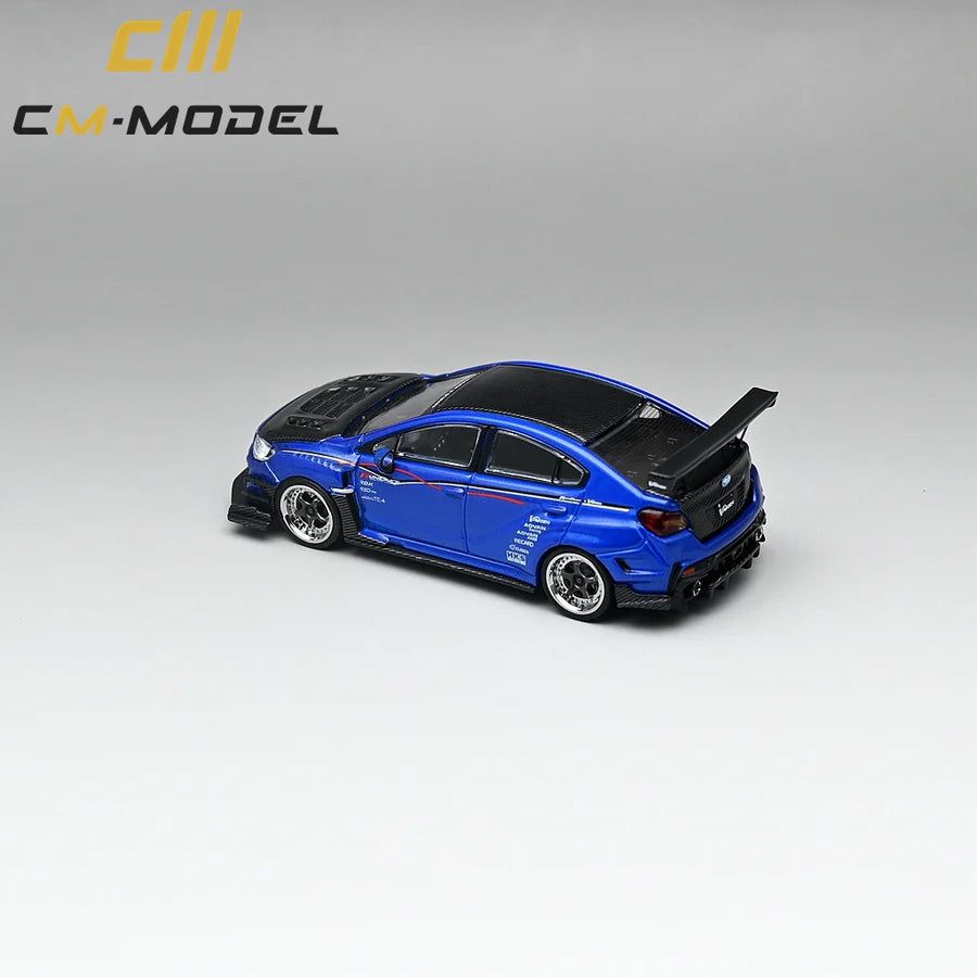 CM Model 1:64 Subaru VAB WRX STI Varis Widebody blue