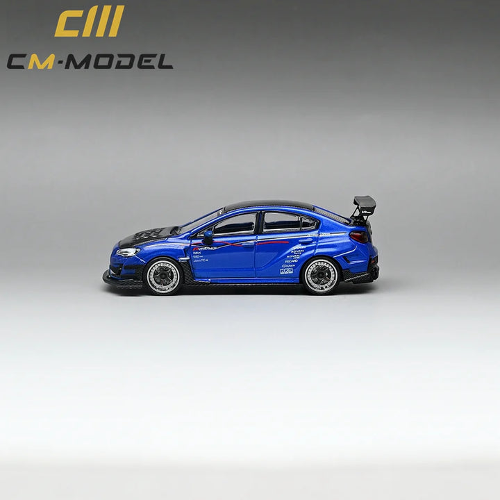 CM Model 1:64 Subaru VAB WRX STI Varis Widebody blue