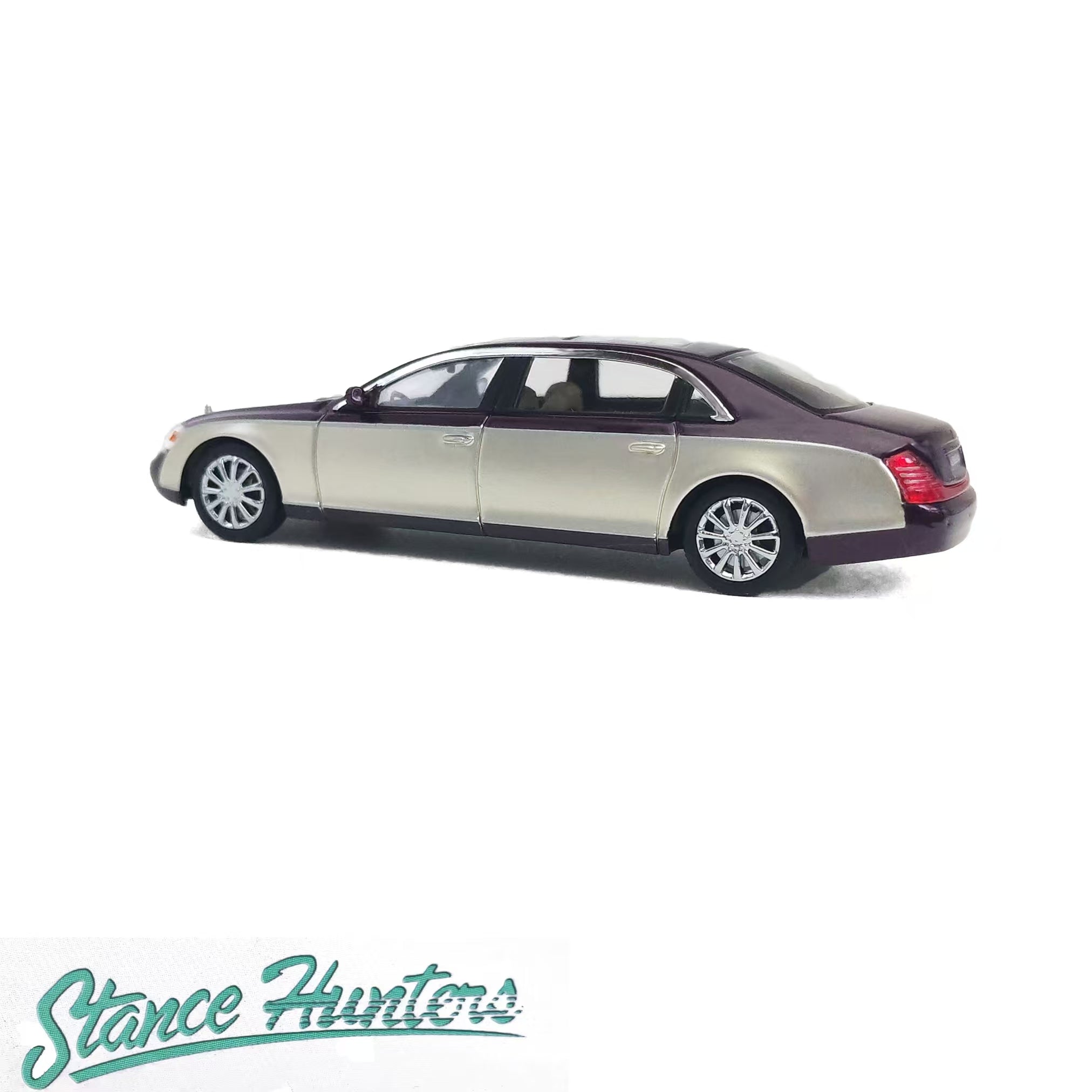 Stance Hunters 1/64 マイバッハ 62 ホワイト　ダイキャスト Stance Hunters 1:64 Mercedes- Benz Maybach 62 – Horizon Diecast