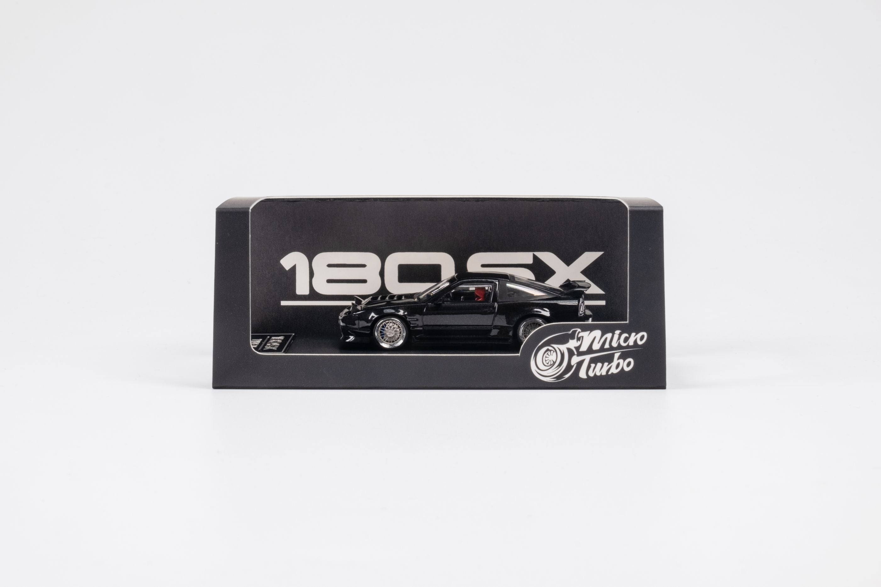 MicroTurbo 1:64 Custom 180SX Type X - Metallic Black – Horizon Diecast
