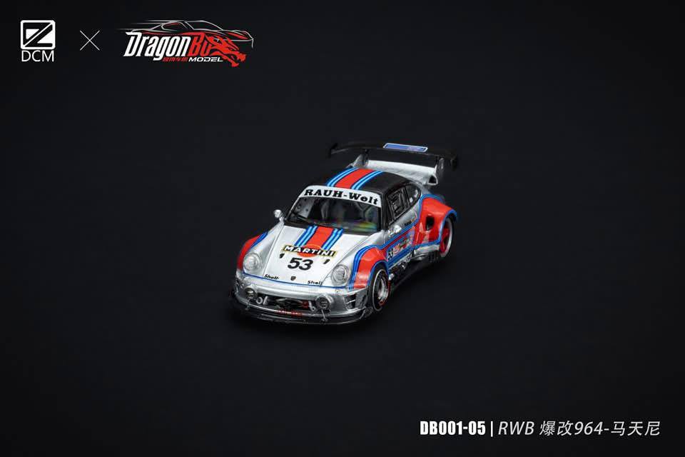DragonBo Model X DCM 1:64 Porsche RWB964 Martini DB001-05