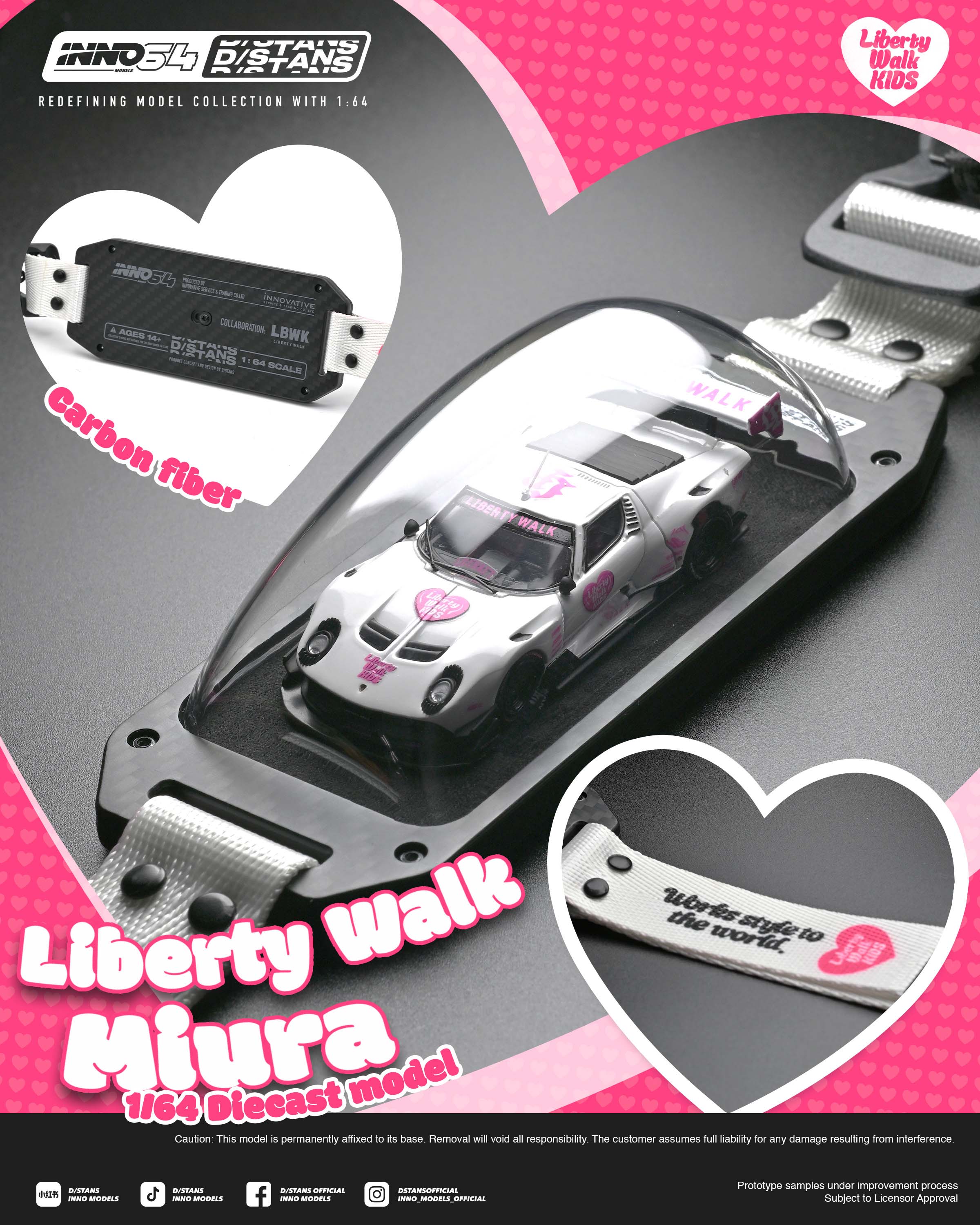 Preorder] Inno64 X DSTANDS LB-Silhouette WORKS Miura GT (Chase Car