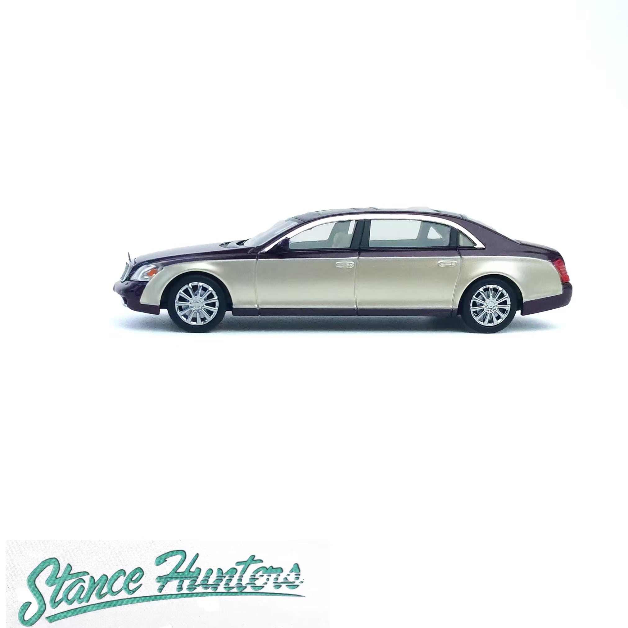 Stance Hunters 1/64 マイバッハ 62 ホワイト　ダイキャスト Stance Hunters 1:64 Mercedes- Benz Maybach 62 – Horizon Diecast