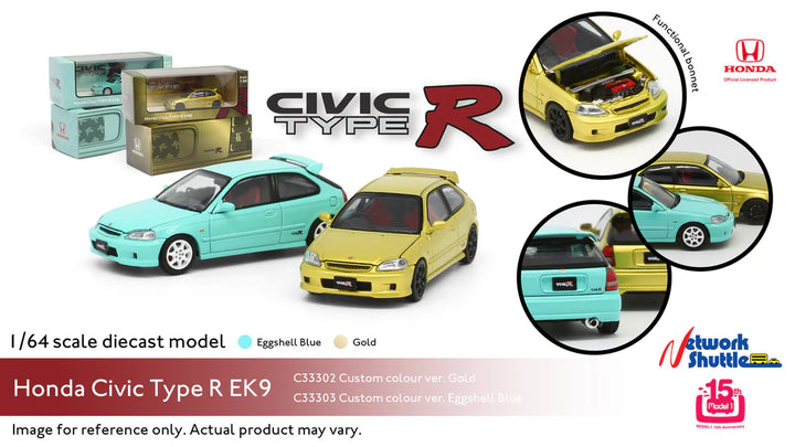 [Preorder] Model 1 1:64 Honda Civic Type-R EK9 (2 Colours)