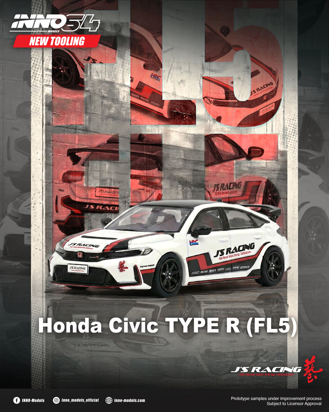 [Preorder] Inno64 1:64 Honda Civic (FL5) J&