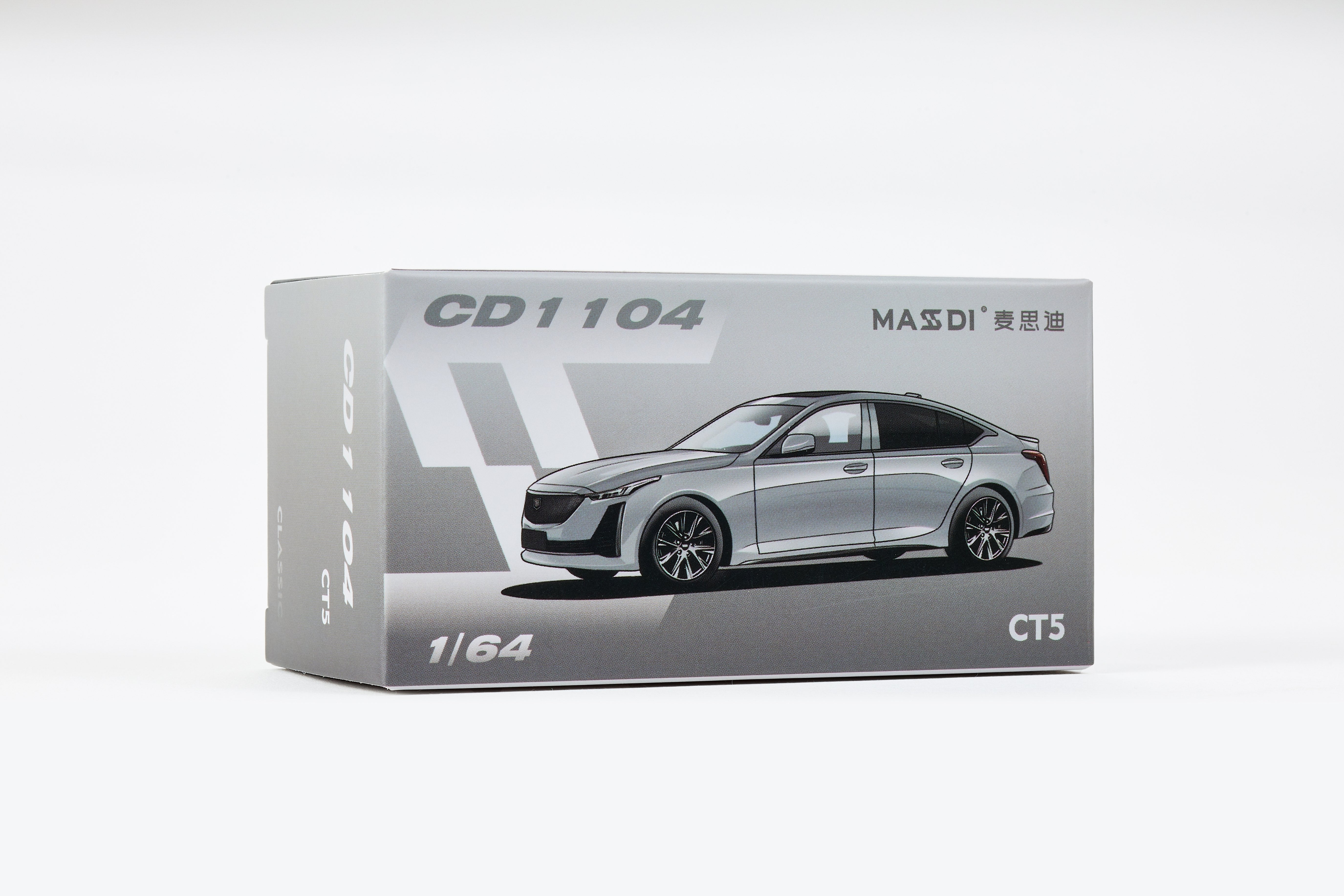 Massdi 1:64 Cadillac CT5 Silver CD1104 – Horizon Diecast