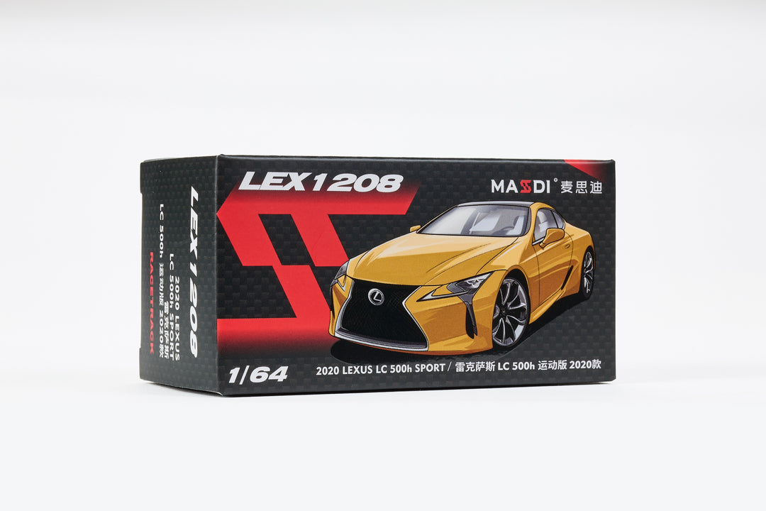 Masdi 1:64 Lexus LC500h 2020 Yellow LEX1208