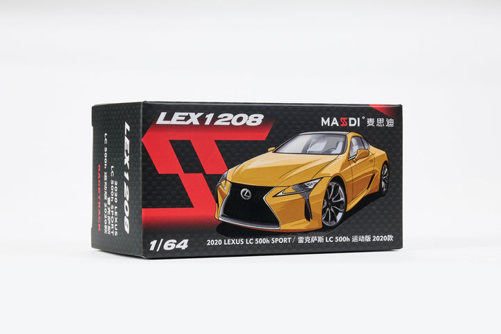 Masdi 1:64 Lexus LC500h 2020 Yellow LEX1208