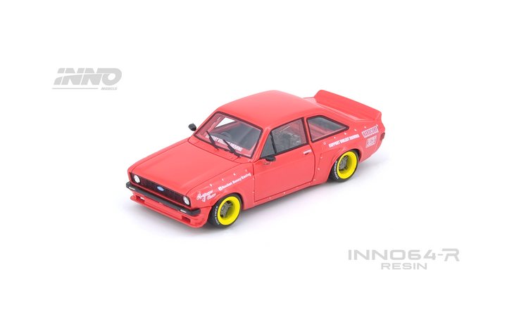[Preorder] Inno64 1:64 FORD ESCORT MK2 PANDEM "EMOTION" RETRO HAVOC Red IN64R-MK2P-RED