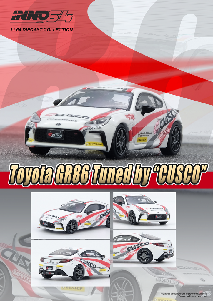イノモデル　inno64 パンデム　GR86 HEC限定 PREORDER* INNO64 1:64 Toyota GR86 