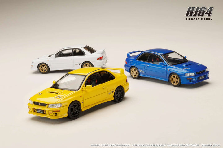 Hobby Japan 1:64 SUBARU Impreza PURE SPORTS COUPE WRX type R STi Version (3 Colours)
