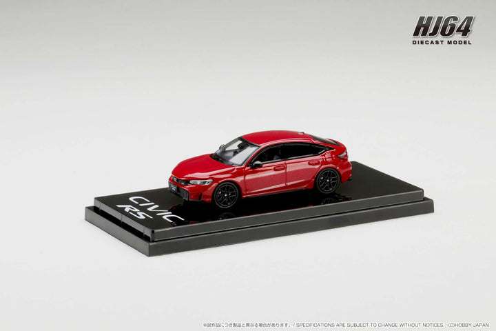 [Preorder] Hobby Japan 1:64 Honda CIVIC RS (5 Colors) HJ642046ABK/HJ642046AW/HJ642046AGY/HJ642046AR/HJ642046ABL