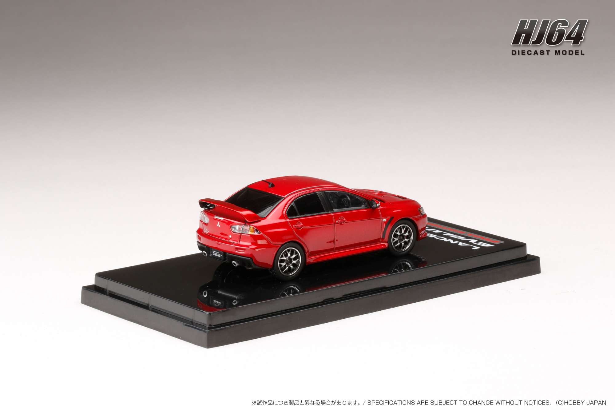 Hobby Japan 1:64 MITSUBISHI LANCER EVOLUTION Ⅹ FINAL EDITION WITH