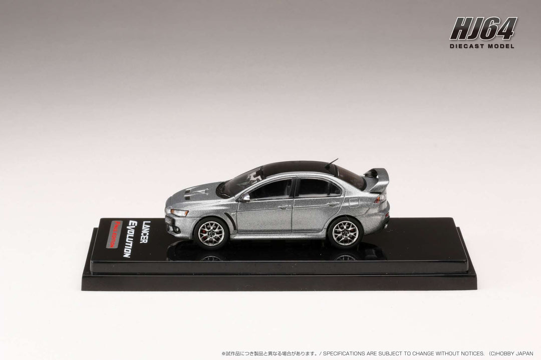 [Preorder] Hobby Japan 1:64 MITSUBISHI LANCER EVOLUTION Ⅹ FINAL EDITION WITH ENGINE DISPLAY MODEL (4 Colors)