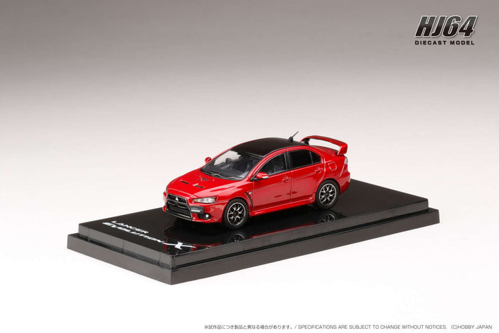 [Preorder] Hobby Japan 1:64 MITSUBISHI LANCER EVOLUTION Ⅹ FINAL EDITION WITH ENGINE DISPLAY MODEL (4 Colors)