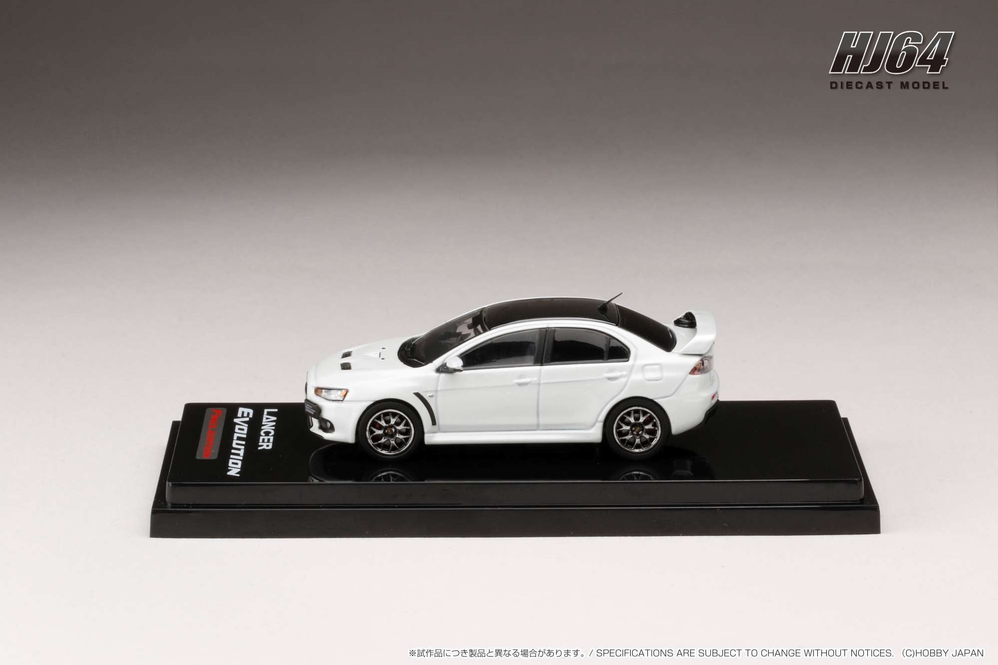 Hobby Japan 1:64 MITSUBISHI LANCER EVOLUTION Ⅹ FINAL EDITION WITH