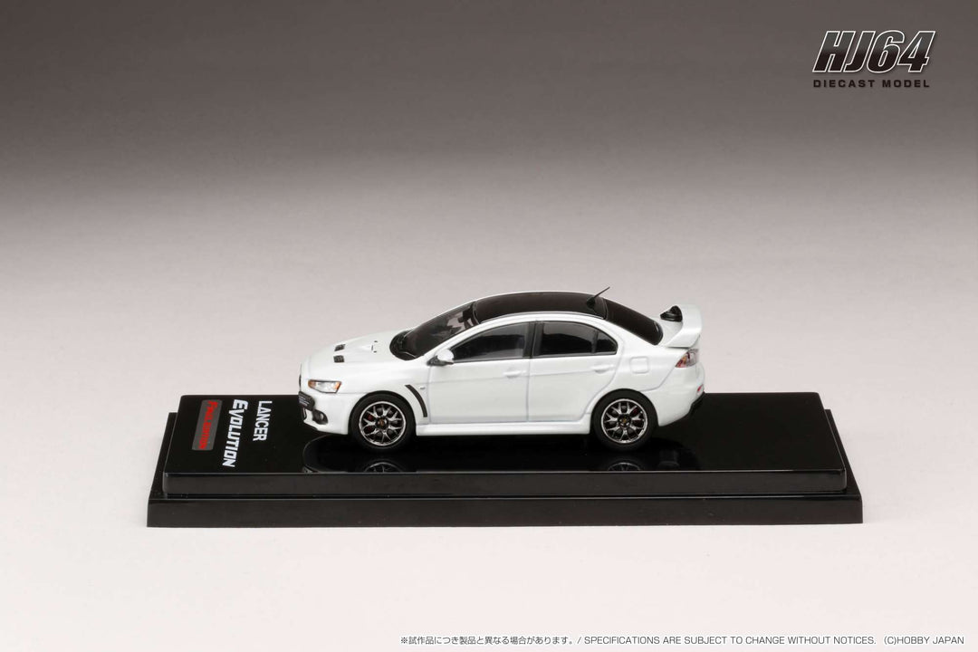 [Preorder] Hobby Japan 1:64 MITSUBISHI LANCER EVOLUTION Ⅹ FINAL EDITION WITH ENGINE DISPLAY MODEL (4 Colors)