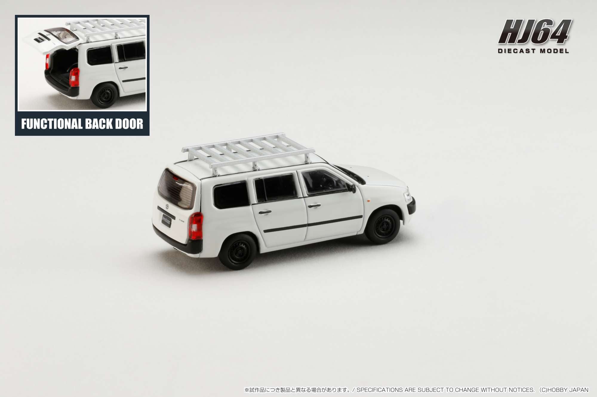 Hobby Japan 1:64 Toyota PROBOX Customized Ver. With Roof Carrier