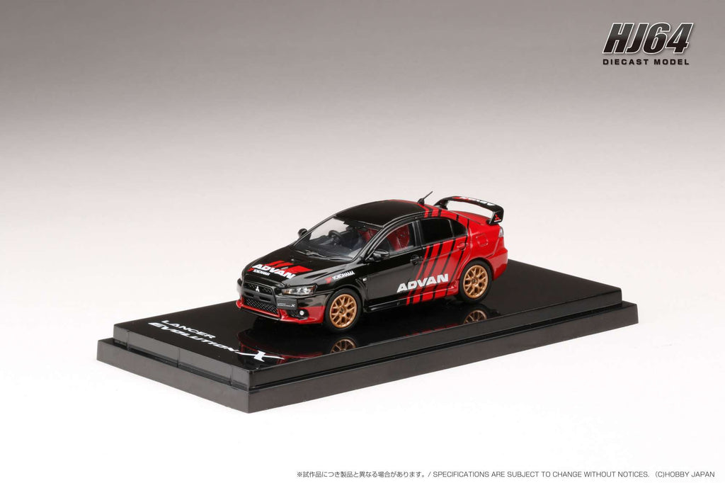 Modellino 1/64 Tarmac Mitsubishi Lancer Evolution X JRC / Advan T64-004-ADV, Edizione Limitata - Foto 3