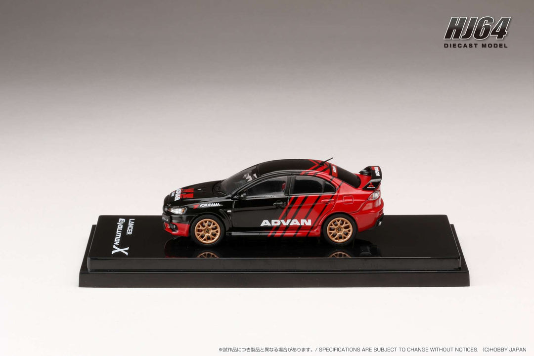 Hobby Japan 1:64 MITSUBISHI LANCER EVOLUTION Ⅹ YOKOHAMA ADVAN