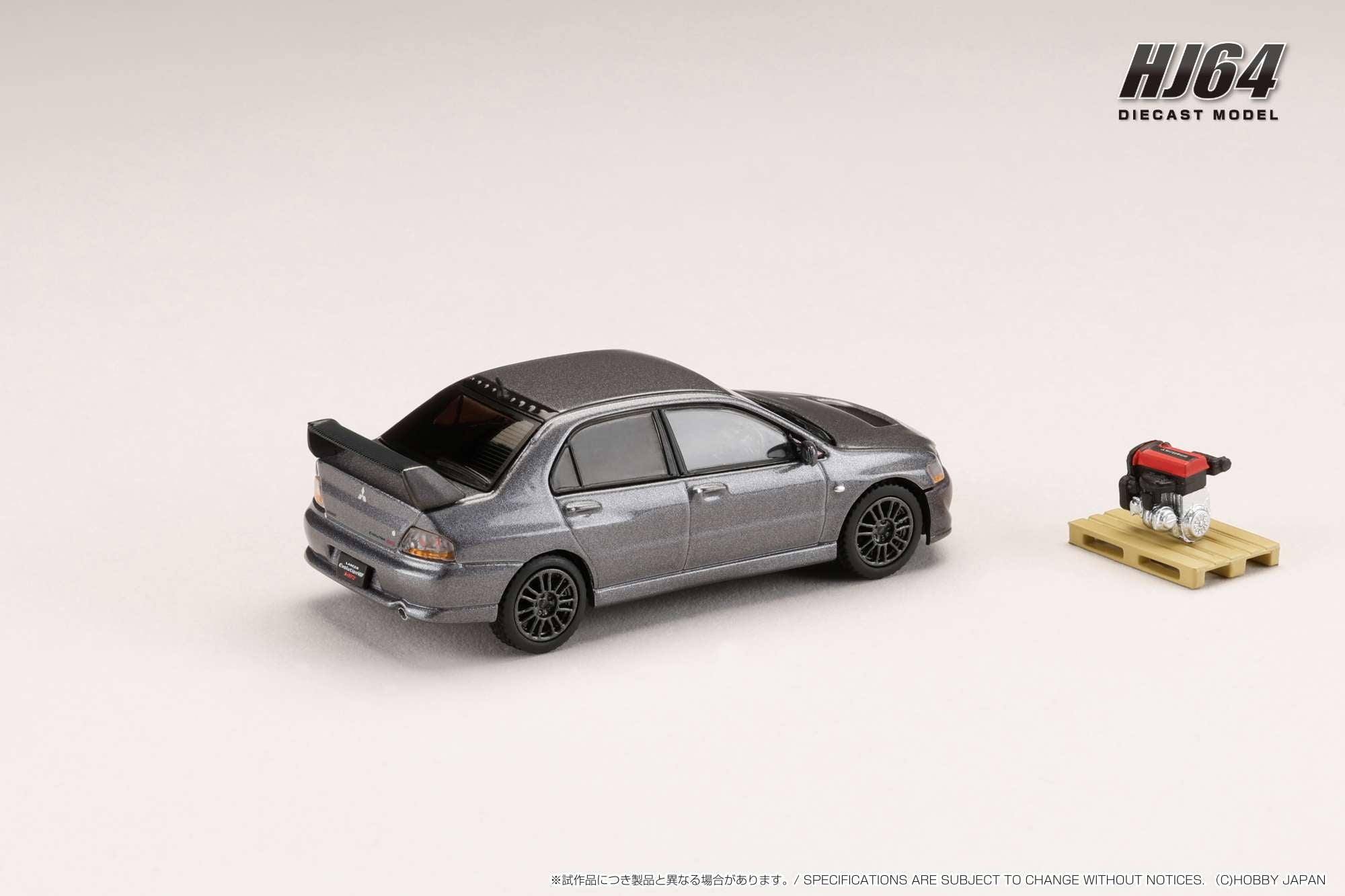 MITSUBISHI LANCER Evolution VIII MR　プラモ Hobby Japan 1:64 MITSUBISHI LANCER EVOLUTION 8 MR GSR with