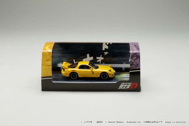 [Preorder] Hobby Japan 1:64 MAZDA RX-7 (FD3S) RED SUNS / INITAL D VS Takeshi Nakazato With Keisuke Takahashi Figure