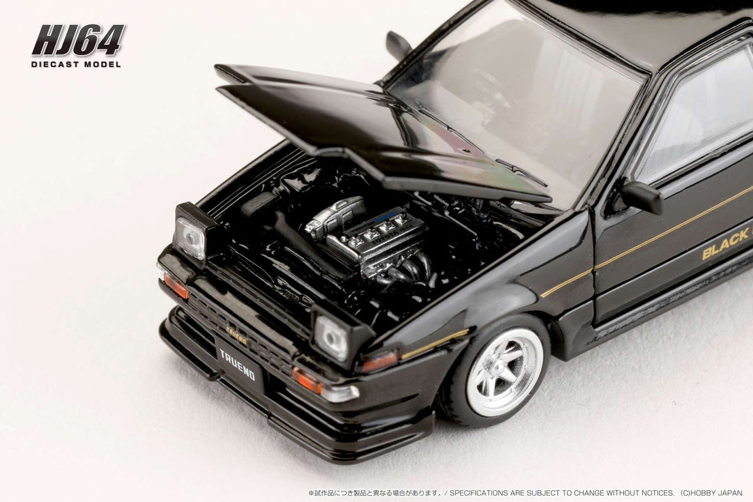 [Preorder] Hobby Japan 1:64 Toyota SPRINTER TRUENO GT APEX (AE86) BLACK LIMITED JDM Style HJ645052BK