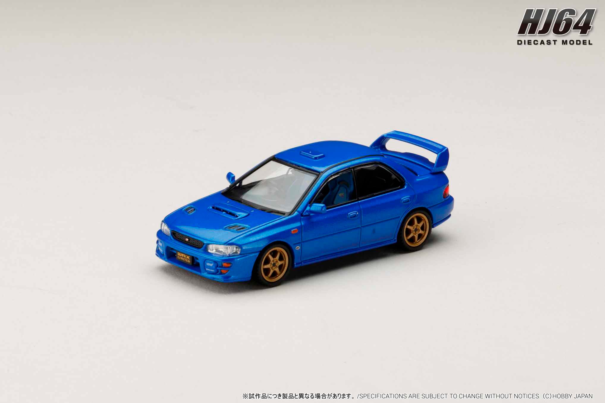 ホビージャパン64/1　インプレッサ4台セット Preorder] Hobby Japan 1:64 SUBARU IMPREZA WRX Type RA STi ver.Ⅳ V
