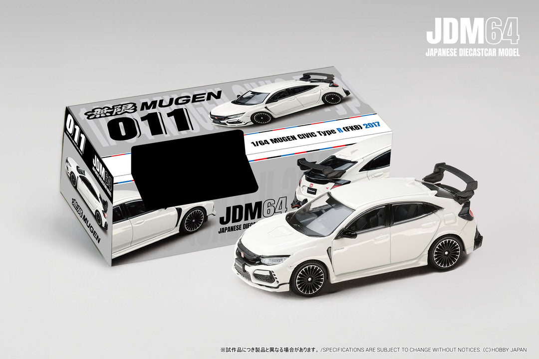 [Preorder] Hobby Japan 1:64 MUGEN CIVIC TYPE R (FK8) 2017 Championship White HJDM011-23
