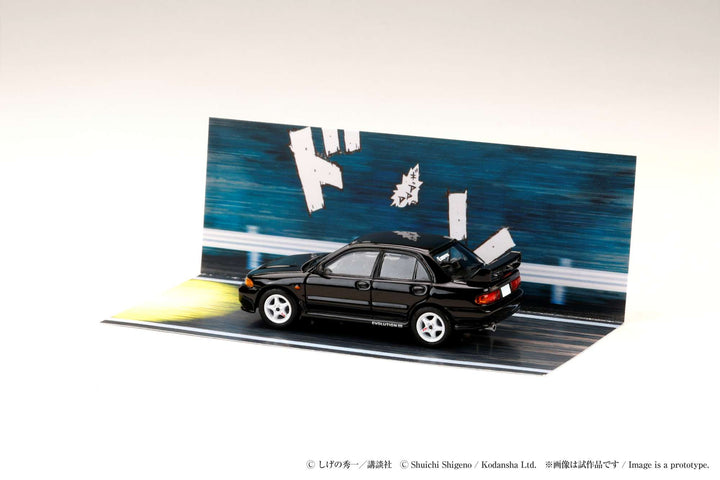 [Preorder] Hobby Japan 1:64 Mitsubishi Lancer RS Evolution III / INITIAL D  Kyoichi Sudo VS Ryosuke Takahashi HJDMD004