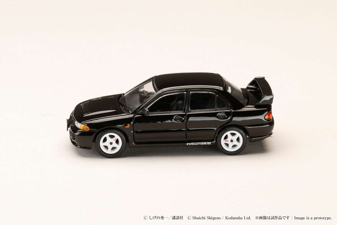 [Preorder] Hobby Japan 1:64 Mitsubishi Lancer RS Evolution III / INITIAL D  Kyoichi Sudo VS Ryosuke Takahashi HJDMD004