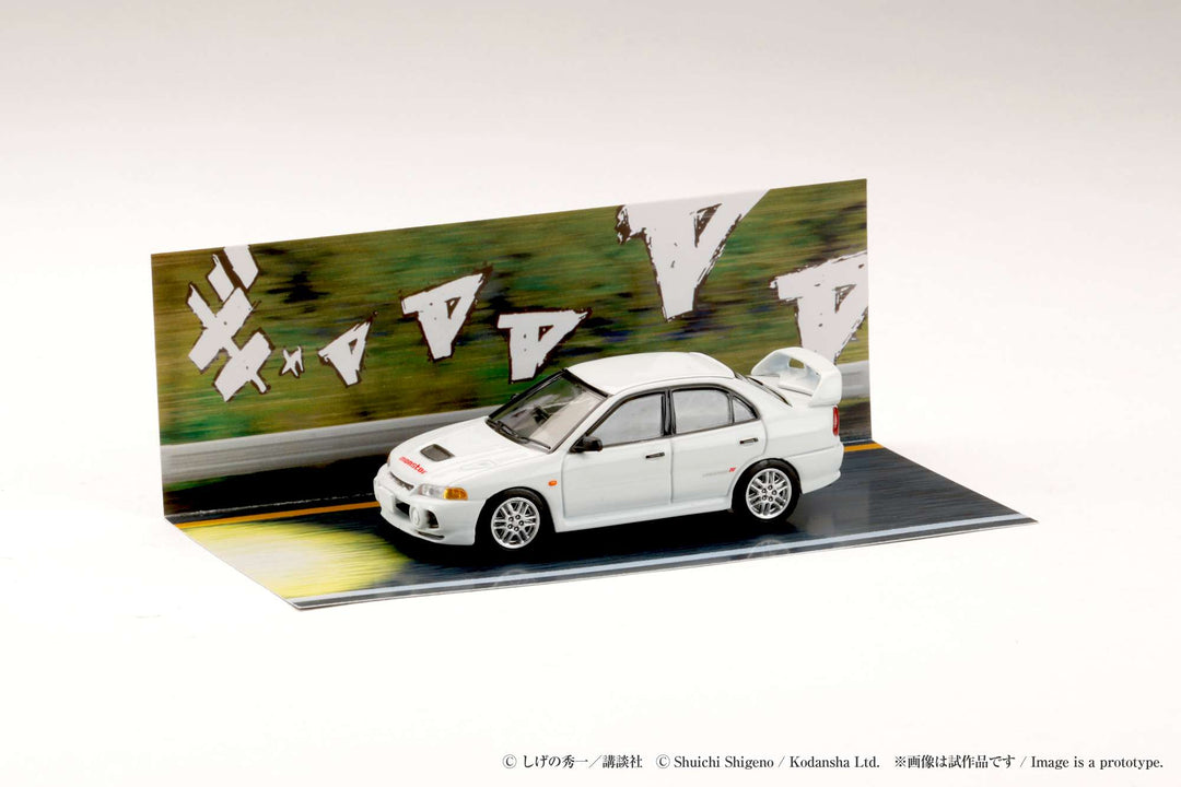 [Preorder] Hobby Japan 1:64 Mitsubishi Lancer RS Evolution IV / INITIAL D  Seiji Iwaki VS Takumi Fujiwara HJDMD005